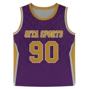 Ensemble uniforme de lacrosse pour hommes, violet et or, sublimation, polyester, léger, maillot et short de sport, vêtements d'entraînement - Product Image 4