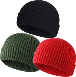 Gorro de punto de invierno bordado personalizado con lazos Gorros Jacquard de moda para ropa de playa Diseños de EE. UU. - Product Image 1