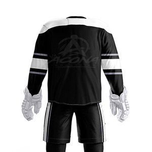 Ensemble d'uniformes de hockey sur glace professionnels avec maillot et pantalon 100 % polyester légers et respirants pour l'entraînement, les matchs et les compétitions - Product Image 5