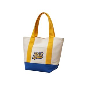Ladies <b>Mini</b> Canvas <b>Tote</b> <b>Bag</b> Sorority Inspired Reusable Small Handbag Casual Shopping Carry <b>Bag</b> Lightweight Everyday College - Product Image 1