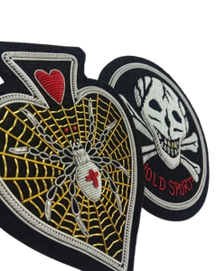 Badges 3D de luxe personnalisables, brodés à la main, écologiques, pour gants et chapeaux, fabriqués en Inde - Product Image 1