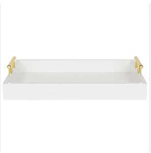Plateau de service rectangulaire en bois poli de haute qualité, moderne, écologique, durable et compatible lave-vaisselle - Product Image 3