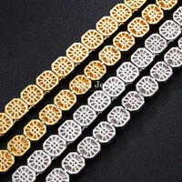 Collier ras du cou Vana Jewels en argent sterling plaqué or, avec chaîne tennis à grappes de zircone cubique taille princesse, pour femmes et hommes, idéal pour les fêtes hip-hop et comme cadeau