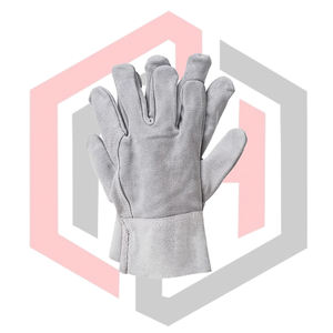 Guantes de Soldadura de Cuero Dividido con Costuras Resistentes al Fuego, al Calor, Antiestáticos, Transpirables, Longitud Personalizable - Product Image 1