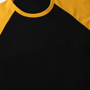 เสื้อยืดแร็กแลนแบบยูนิเซ็กซ์สั่งทำขายส่ง ระดับพรีเมียม ผ้าฝ้าย 100% แขนสั้น คอริงเกอร์ ไซส์ 3XL สีดำ ไม่มีลาย รับสกรีนโลโก้ OEM - Product Image 3