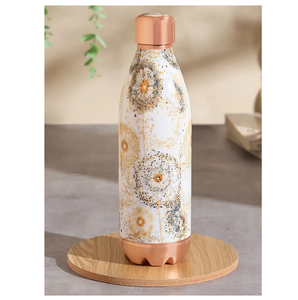 Botella de Agua de Cobre con Diseño Esmaltado, Aislamiento Térmico, Accesorio para Yoga, Botella de Vidrio para la Escuela, Yoga, Oficina, Apta para Lavavajillas - Product Image 3