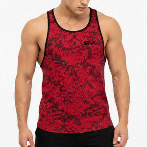 Débardeur de sport pour homme, entraînement haute intensité, vêtements de gym, design à manches aérées, impression par sublimation, débardeur pour homme - Product Image 1