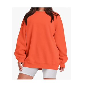 Embroidered Polyester Cotton <b>Women's</b> Hoodie Pullover Long Sleeves Quick Dry Eco Friendly Unisex Cotton Sweatshirts - Product Image 6