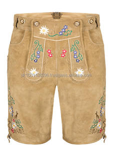 Kurz lederhose หนังแท้พร้อมโลโก้ที่กำหนดเองสำหรับผู้ชาย - Product Image 3