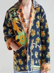 Custom Cotton Kantha <b>Jacket</b> for <b>Women</b> Handmade Quilted Vintage Reversible Boho <b>Jacket</b> Sustainable Winter Outerwear Bulk Apparel - Product Image 1