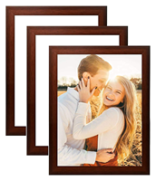 Cadre photo en bois MDF naturel moderne, écologique et fait main, taille et épaisseur personnalisables pour affichage mural/sur table, décoration maison/bureau