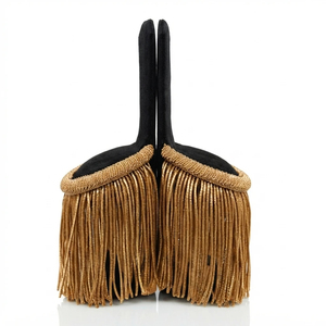 Épaulettes de luxe de qualité supérieure, accessoires décoratifs pour vêtements avec logo personnalisé, service OEM, taille OEM, fabrication sous marque privée - Product Image 2