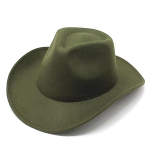 Chapeau Fedora Unisexe en Feutre à Large Bord Style Classique pour Fêtes, Tenues Décontractées Professionnelles, Sorties, Pêche, Motif Uni, Chapeau de Cowboy - Product Image 2