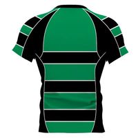 Maillot de rugby pour homme avec logo d'équipe personnalisé, ensemble complet, impression numérique, 100% polyester, vêtements de sport unis, usage scolaire et professionnel