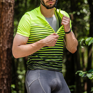 Maillot de cyclisme compétitif pour hommes, vêtement de vélo respirant pour la route et le VTT, haut de course en plein air - Product Image 5