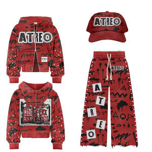 Ensembles 2 Pièces Pantalon et Haut pour Femme – Survêtements d'Automne Unis Grande Taille avec Fermeture Éclair – Tenues de Sport pour Femme - Product Image 3