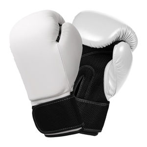 Gants de boxe MMA en cuir PU noir personnalisés avec logo, poignées en cuir, sangle de poignet réglable légère, vente en gros - Product Image 2