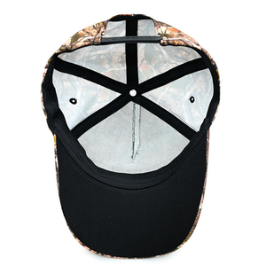 Casquette de chasse camouflage personnalisée 6 panneaux en polyester respirant unisexe adulte style automne - Product Image 3