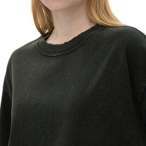 Camiseta Oversize Personalizada para Mujer, 280 Gramos, Lavado Ácido, 100% Algodón Jersey, Manga Corta, Cuello Redondo, Corte Holgado, Color Sólido - Product Image 4