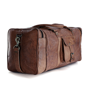 Nouveau sac de sport de luxe en cuir pleine fleur de haute qualité, décontracté, pour l'extérieur, avec logo personnalisé, couleur personnalisée, doublure en polyester, fermeture éclair - Product Image 6