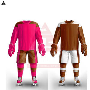 Uniforme de hockey sur glace pour hommes en tissu doux de qualité supérieure, prix avantageux, vente chaude, logo/couleur personnalisés, uniforme de hockey sur glace avec un nouveau design - Product Image 2