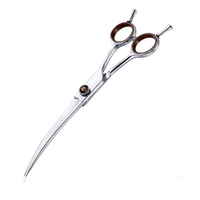 Ciseaux de coiffure professionnels en acier inoxydable 6CR13, manche en caoutchouc, manche long, pour droitiers, lame tranchante, ciseaux de barbier
