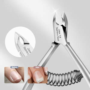 Outils professionnels pour le nail art, pinces à cuticules à double ressort en acier inoxydable de haute qualité, pinces à cuticules coréennes avec boîte ANAAIF - Product Image 3
