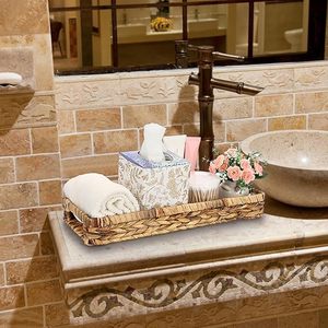 ตะกร้าเก็บของอเนกประสงค์จากหญ้าทะเลเวียดนาม ยี่ห้อ King Craft Viet  เป็นมิตรกับสิ่งแวดล้อม ใช้เป็นถาดเสิร์ฟ ของใช้ในครัว ตะกร้าซักผ้า ของตกแต่งบ้าน - Product Image 4