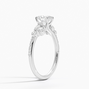 Anillo BOJ 0152 de plata 925 con corte ovalado, engaste de púas para alivio de migrañas, anillo solitario de diamante de 2ct, color D, VVS1, moissanita certificada GRA, bajo costo. - Product Image 2