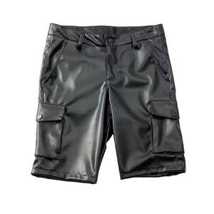 กางเกงขาสั้นหนังแท้สำหรับผู้ชายทรงเข้ารูปสไตล์ลำลองสัมผัสนุ่มสบายกางเกงขาสั้นแฟชั่นสำหรับการเดินทางกลางแจ้งยิม - Product Image 6