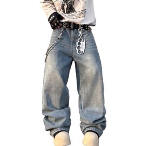 Pantalon en jean brut premium ODM pour homme, coupe ample, jambe large, respirant, style gothique, délavage selvedge, personnalisable, vente en gros - Product Image 1