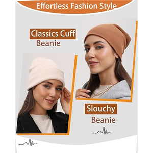 60 Colors Knitted Beanies Manufacturer <b>Skull</b> <b>Cap</b> Custom Logo Embroidery Winter Cuffed Thick Knit Hats Beanie for <b>Men</b> Women - Product Image 5