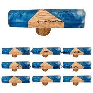 Handmade Resin and Wood <b>Cabinet</b> & Drawer Knobs Decorative Pull Handles for Kitchen <b>Cabinets</b>, Dressers, and Furniture <b>Upcycling</b> - Product Image 3
