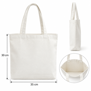 Sac fourre-tout en toile Beena 35x30 cm, sac à bandoulière personnalisé avec soufflet latéral et fermeture éclair, logo personnalisé, cadeau - Product Image 4
