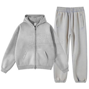 Conjunto Deportivo de Invierno para Hombre con Capucha, Estilo Moderno, 100% Algodón, Forro Polar Ecológico, Cómodo, Transpirable, Color Sólido, Informal, para Uso Diario - Product Image 5