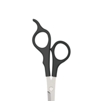 Ciseaux de Précision pour Cheveux en Acier Inoxydable, Outil de Beauté pour Droitiers, Lames Droites et Courbes Biseautées, Finition Noire en Plastique, 28 Dents