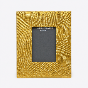 Luxury Beaded Texture <b>Gold</b> Metal Photo <b>Frame</b> Handcrafted Decorative <b>Picture</b> <b>Frame</b> for Tabletop Home & Office Decor - Product Image 2