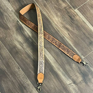 Bulk Price Custom Full Tooled Cow Leather Straps <b>Camera</b> <b>Bag</b> Strap Unisex High Quality Genuine Leather Replacement Shoulder Strap - Product Image 5