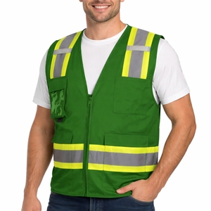 เสื้อกั๊กนิรภัยสำหรับผู้ชาย สีพื้น สะท้อนแสง มีกระเป๋าหลายช่อง มองเห็นได้ชัดเจน ทนทาน ใช้งานได้จริง สวมใส่สบาย มืออาชีพ เชื่อถือได้ ป้องกันอย่างมีประสิทธิภาพ - Product Image 1