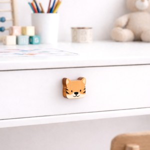 Tiradores de Cajón y Manijas de Gabinete de Madera Modernos Hechos a Mano con Diseño de Tigre, Duraderos, Multicolor, para Uso en Interiores, Exteriores, Almacenes y Cocinas - Product Image 5
