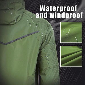 Traje Impermeable para Motocicleta, Chaqueta y Pantalones Impermeables y Resistentes al Viento, Proveedor de Trajes de Lluvia para Senderismo, Traje de Lluvia Ligero e Impermeable - Product Image 4