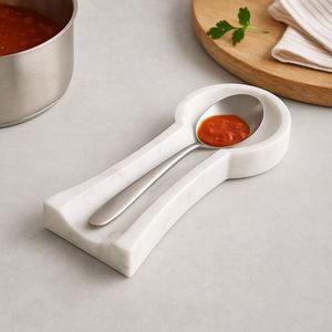 Handmade Marble <b>Spoon</b> Rest With Premium Finish Kitchen <b>Spoon</b> Holder For Cooking And <b>Serving</b> Use - Product Image 4