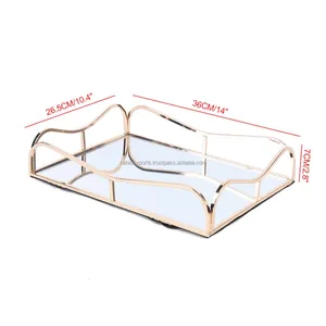 ถาดเสิร์ฟชาและกาแฟสแตนเลสแบบมินิมอล อุปกรณ์ร้านอาหารและโรงแรม Zahid Exports งานฝีมือเชือกโลหะ - Product Image 6