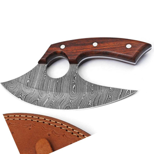 Premium Handmade Pizza Cutting Utensil Durable Steel Ergonomic Comfortable Handle Design For OEM Damascus Steel Pizza Axe - Product Image 4
