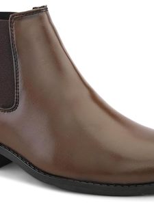 Chaussures habillées Chelsea unisexes en cuir PU Aeromuse à enfiler |   Modèle classique à hauteur de cheville avec panneaux latéraux élastiques et semelle antidérapante pour la lecture - Product Image 6