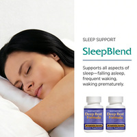 Capsules d'aide au sommeil de fabrication GMP, complément alimentaire pour le sommeil avec 5-HTP, magnésium, complexe de vitamines B, formule naturelle de relaxation, OEM