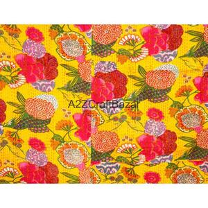 Juego de Edredón de Algodón Orgánico Estampado a Mano, Diseño Tradicional de Lujo, Estilo Kantha Vintage, Transpirable, Ecológico, para Hotel, Apto para Todas las Estaciones - Product Image 6