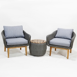 Modern Outdoor Furniture Patio Conversation Set Cool Bar <b>Table</b> Wicker Ottomans Bistro Sets for Porch Backyard <b>Balcony</b> Poolside - Product Image 3