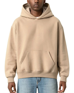 เสื้อฮู้ดดี้โอเวอร์ไซส์ผู้ชาย ผลิตโดย OEM ผ้าฟลีซคุณภาพสูง 100% ผ้าฝ้ายเนื้อหนัก 380 GSM  ปักโลโก้ตามสั่ง หลายสี  แบบเรียบ - Product Image 1