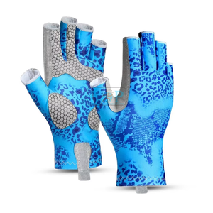 Breathable Half Finger Sailing Gloves with Reinforced Grip Palm Flexible Fit Adjustable Wrist Strap for Sailing <b>Yacht</b> Racing - Product Image 1
